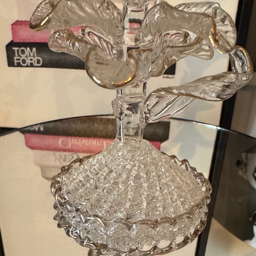 Vintage Elegant Glass Hummingbird Sculpture - Picture 2 of 6